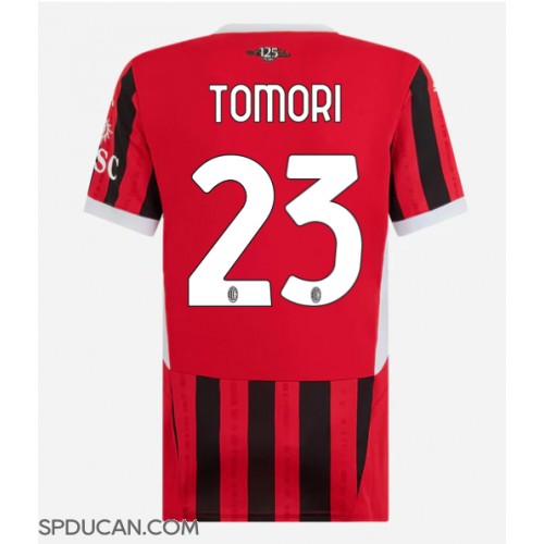 Zenski Nogometni Dres AC Milan Fikayo Tomori #23 Domaci 2024-25 Kratak Rukav